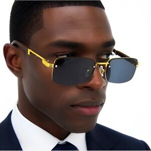 Small Frame‎ Men Sunglasses UV400 Protection Outdoor Driving Wear Hip Hop Music